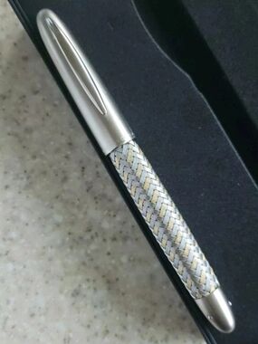 Porsche Design Writing Tools Rollerball Pen 24kt Braided Gold Sold Out Refills